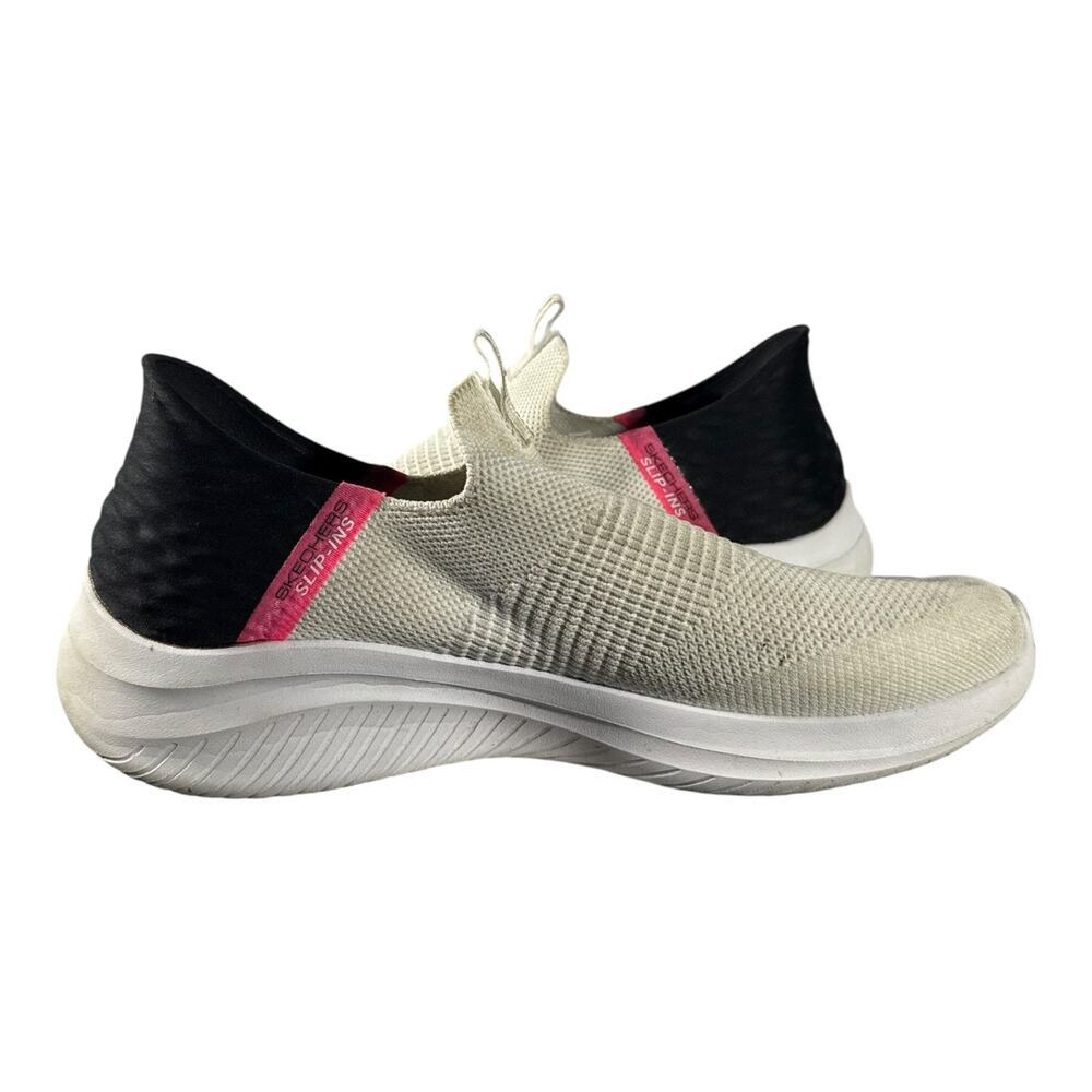 Skechers Slip-Ins Ultra Flex 3.0 Shoe Women's Size 11 White Slip On Sneaker - Picture 8 of 9